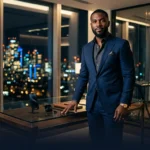 Ray J net worth 2026 — entertainer turned tech entrepreneur standing in modern office with wireless earbuds